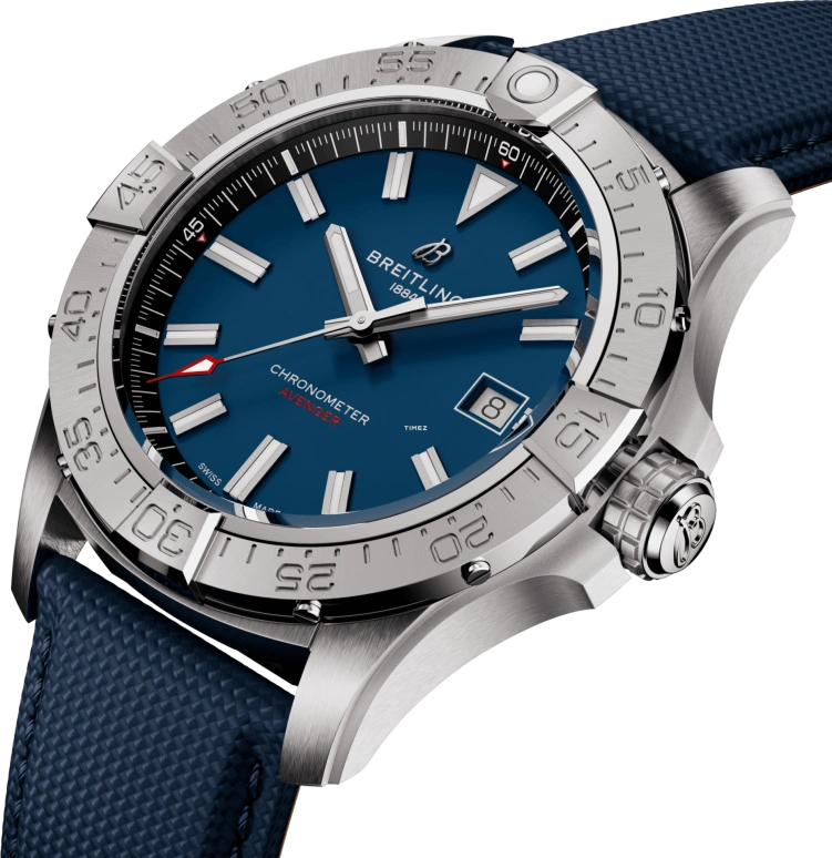 Breitling,Avenger 42mm,42mm,Stainless Steel,Blue,Automatic,Day,Sapphire,Crystal Glass,A32320101C1A1