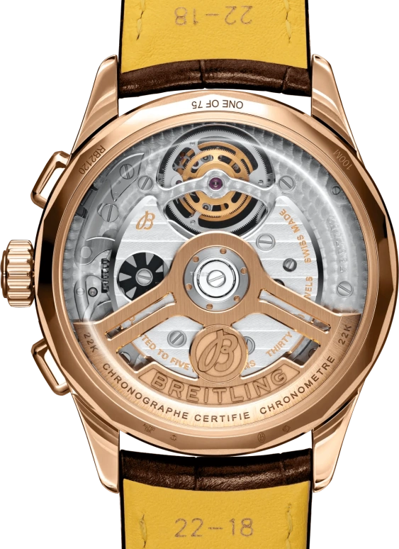 Breitling,Premier 42mm,42mm,Red Gold,Blue,Automatic,Chronograph,Tourbillon,RB21204A1C1P1