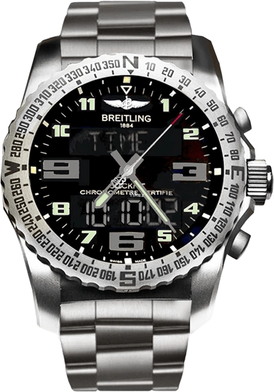 Breitling,Professional 46mm,46mm,Titanium Gold,Black,Quartz,In-house Caliber,Sapphire,EB501022,EB501022.BD40.176E