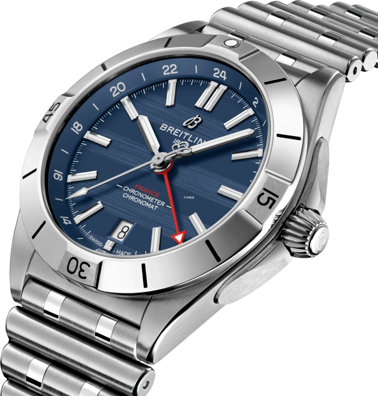 Breitling,Chronomat 40mm,40mm,Stainless Steel,Blue,Automatic,Day,Dule Time,A323989B1C1A1