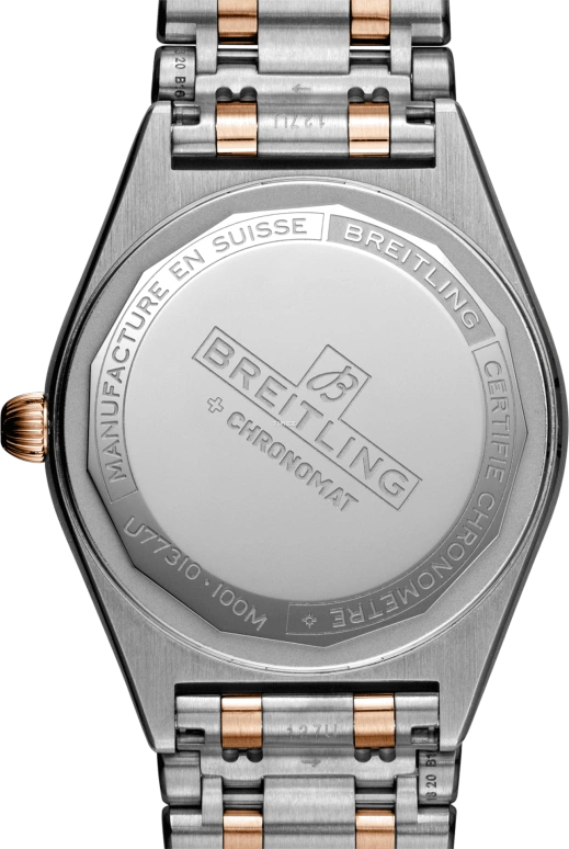 Breitling,Chronomat 32mm,32mm,Red Gold,Stainless Steel,White,Quartz,Day,26280hours,U77310591A2U1