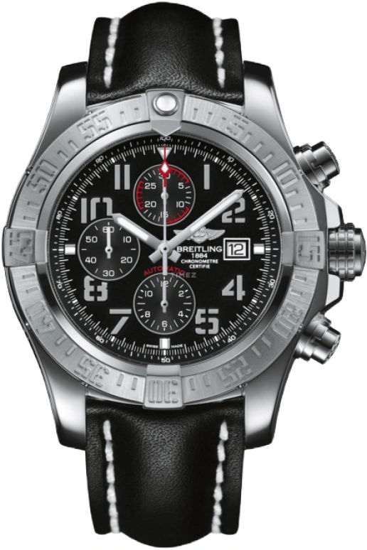 Breitling,Avenger 48mm,48mm,Stainless Steel,Black,Automatic,Chronograph,Date,Compass,A1337111,A1337111/BC28/441X/A20BA.1