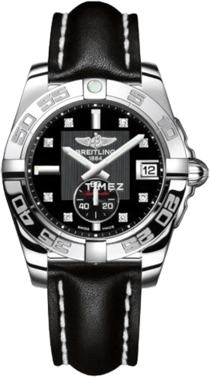 Breitling,Galactic 36mm,36mm,Stainless Steel,Black,Automatic,A3733012,A3733012/BD02/414X