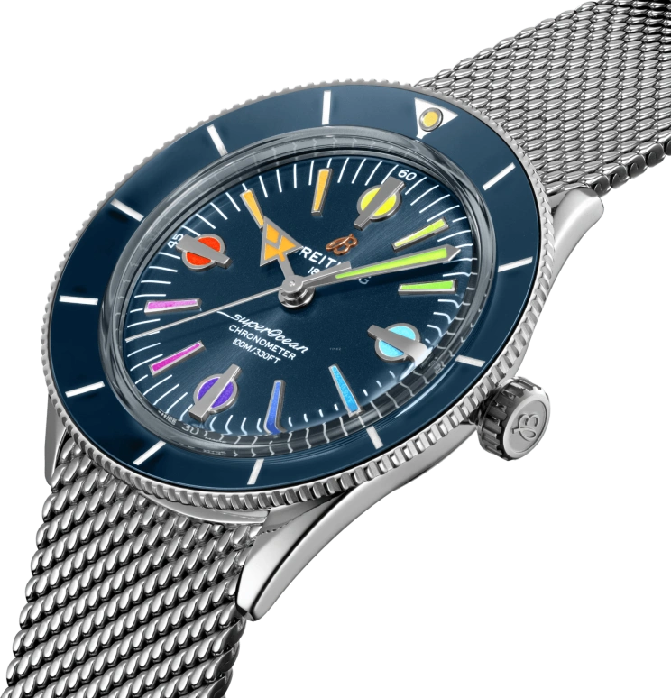 Breitling,Superocean Heritage 42mm,42mm,Stainless Steel,Blue,Automatic,42hours,In-house Caliber,A103702A1C1A1