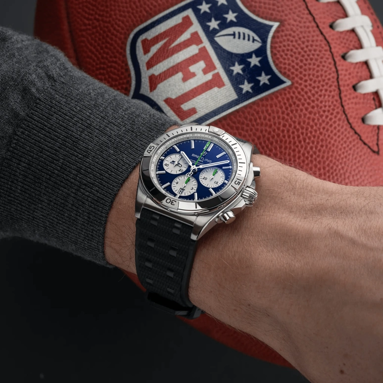 Breitling,Chronomat 42mm,42mm,Stainless Steel,Blue,Automatic,Chronograph,Day,AB01342B1C4S1