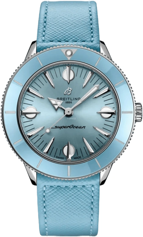 Breitling,Superocean Heritage 38mm,38mm,Stainless Steel,Blue,Automatic,42hours,In-house Caliber,A10340161C1X1