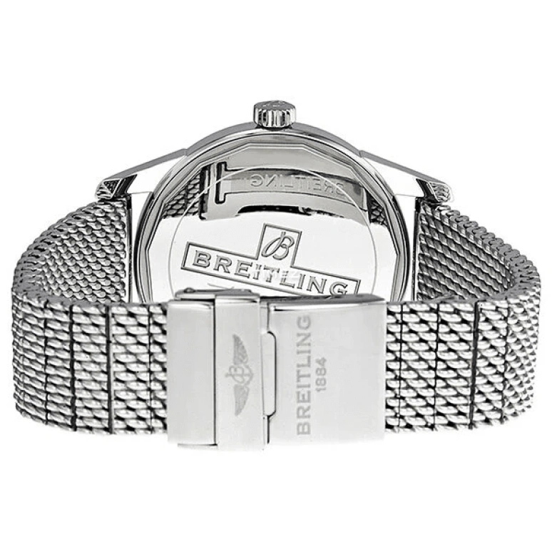 Breitling,Transocean 43mm,43mm,Stainless Steel,Black,Automatic,Chronograph,Day,A1036012,A1036012/BA91/154A