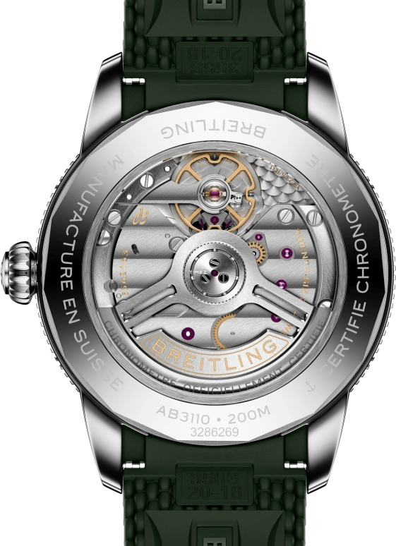Breitling,Superocean Heritage 40mm,40mm,Stainless Steel,Ceramic,Green,Automatic,Day,78hours,AB3110361L1S1