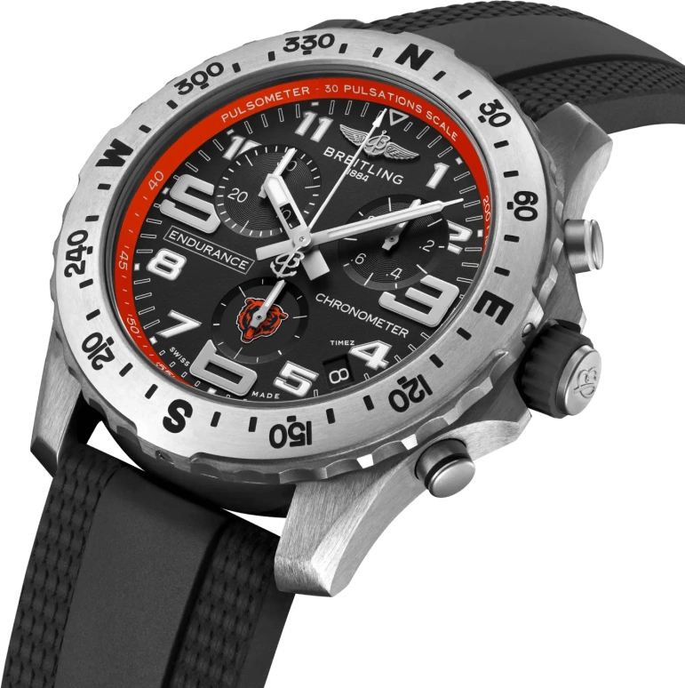 Breitling,Endurance Pro 44mm,44mm,Titanium,Black,Quartz,Chronograph,Day,E823106A1BVS1