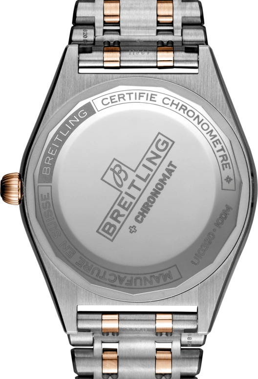 Breitling,Chronomat 36mm,36mm,Red Gold,Stainless Steel,White,Automatic,Chronograph,Day,U10380591A1U1