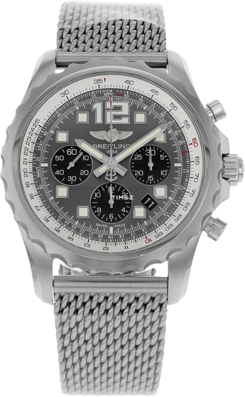 Breitling,Chronospace 46mm,46mm,Stainless Steel,Grey,Automatic,Chronograph,Day,A2336035,A2336035/F555/150A