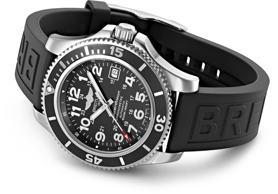 Breitling,Superocean 42mm,42mm,Stainless Steel,Black,Automatic,Day,40hours,A17365C91B1S1