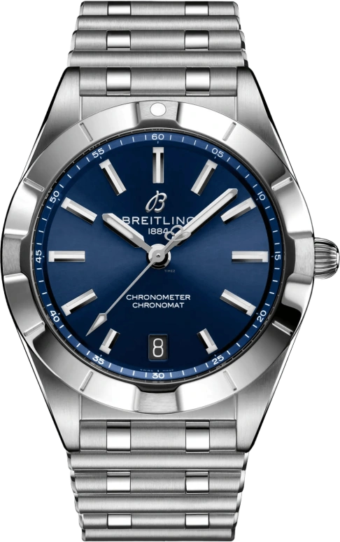 Breitling,Chronomat 32mm,32mm,Stainless Steel,Blue,Quartz,Day,26280hours,A77310101C1A1