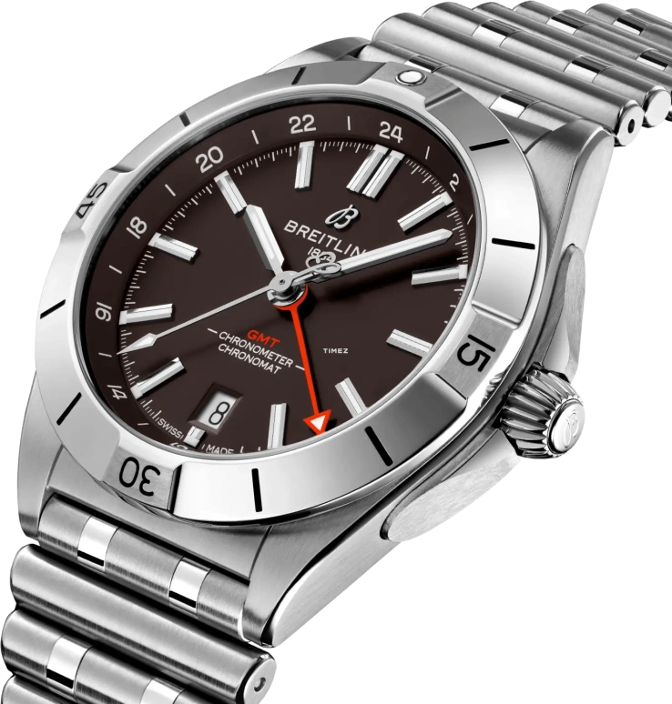 Breitling,Chronomat 40mm,40mm,Stainless Steel,Brown,Automatic,Day,Dule Time,A32398E21B1A1