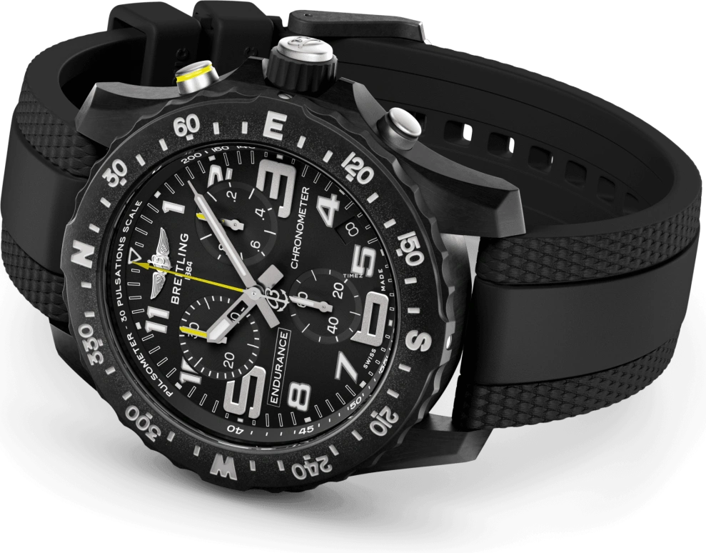 Breitling,Endurance Pro 44mm,44mm,Titaplast,Black,Quartz,Chronograph,Day,X82310E51B1S2