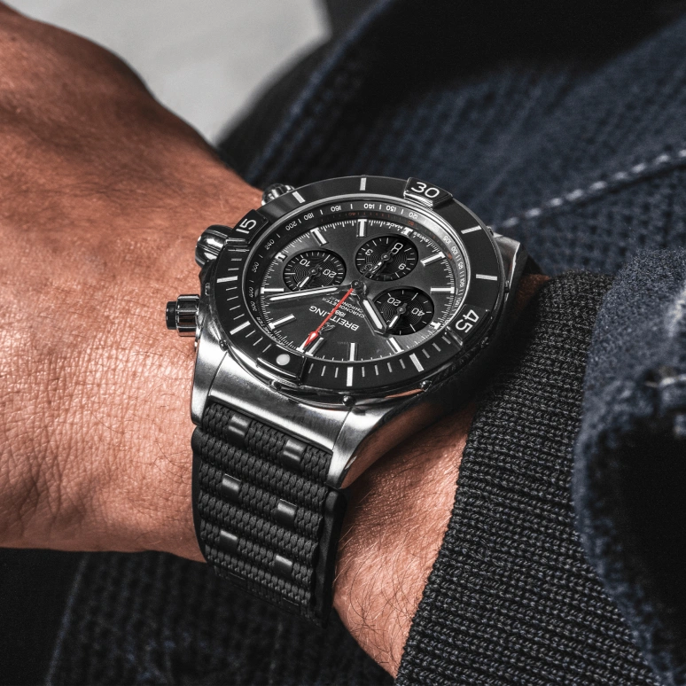 Breitling,Chronomat 44mm,44mm,Ceramic,Stainless Steel,Grey,Black,Automatic,Chronograph,Day,AB0136251B2S1