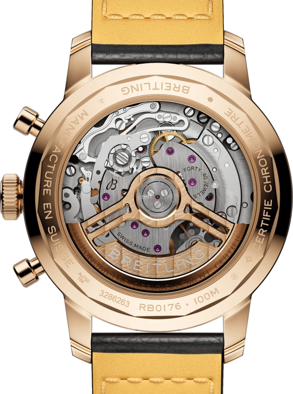 Breitling,Top Time 41mm,41mm,Red Gold,Brown,Coffee,Automatic,Chronograph,Sapphire,Crystal Glass,RB01761A1Q1X1