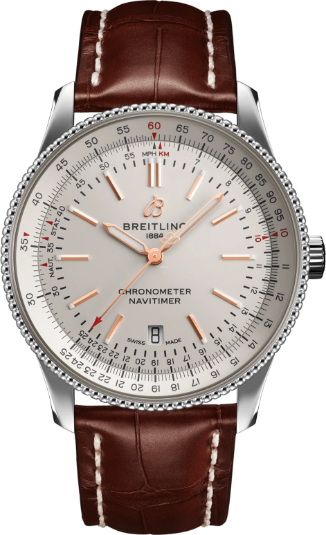 Breitling,Navitimer 41mm,41mm,Stainless Steel,Silver,Automatic,Date,Anti-magnetic,A17326211G1P1