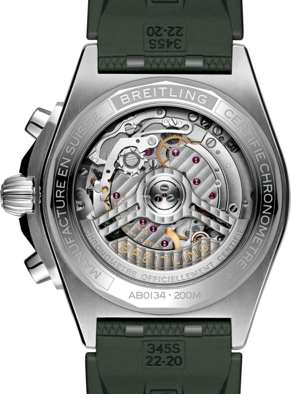Breitling,Chronomat 42mm,42mm,Stainless Steel,Green,Automatic,Chronograph,Day,AB0134101L2S1