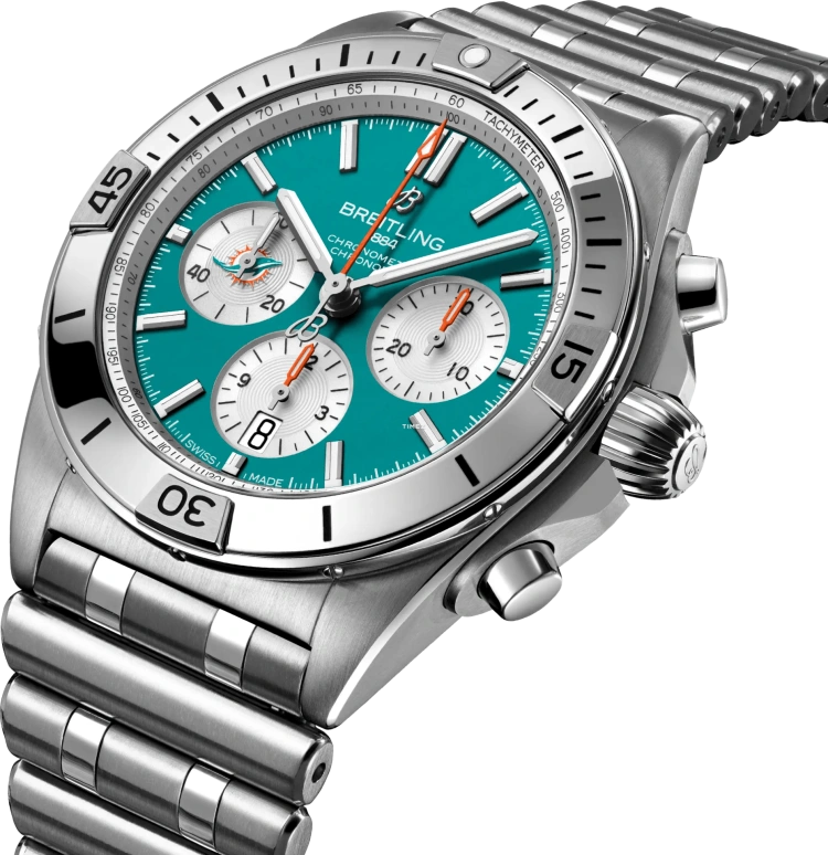 Breitling,Chronomat 42mm,42mm,Stainless Steel,Blue,Automatic,Chronograph,Day,AB01342B1L2A1