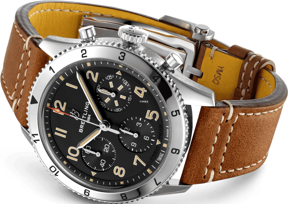 Breitling,Other 42mm,42mm,Stainless Steel,Black,Automatic,Chronograph,Sapphire,Crystal Glass,A233803A1B1X1