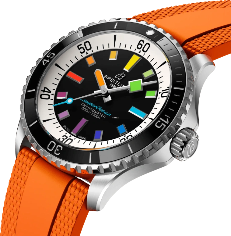 Breitling,Superocean 42mm,42mm,Stainless Steel,Black,Automatic,38hours,In-house Caliber,A17375211B2S3