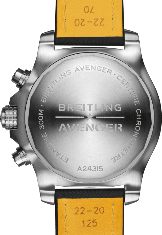 Breitling,Avenger 45mm,45mm,Stainless Steel,Black,Automatic,Chronograph,Day,Dule Time,A24315101B1X1