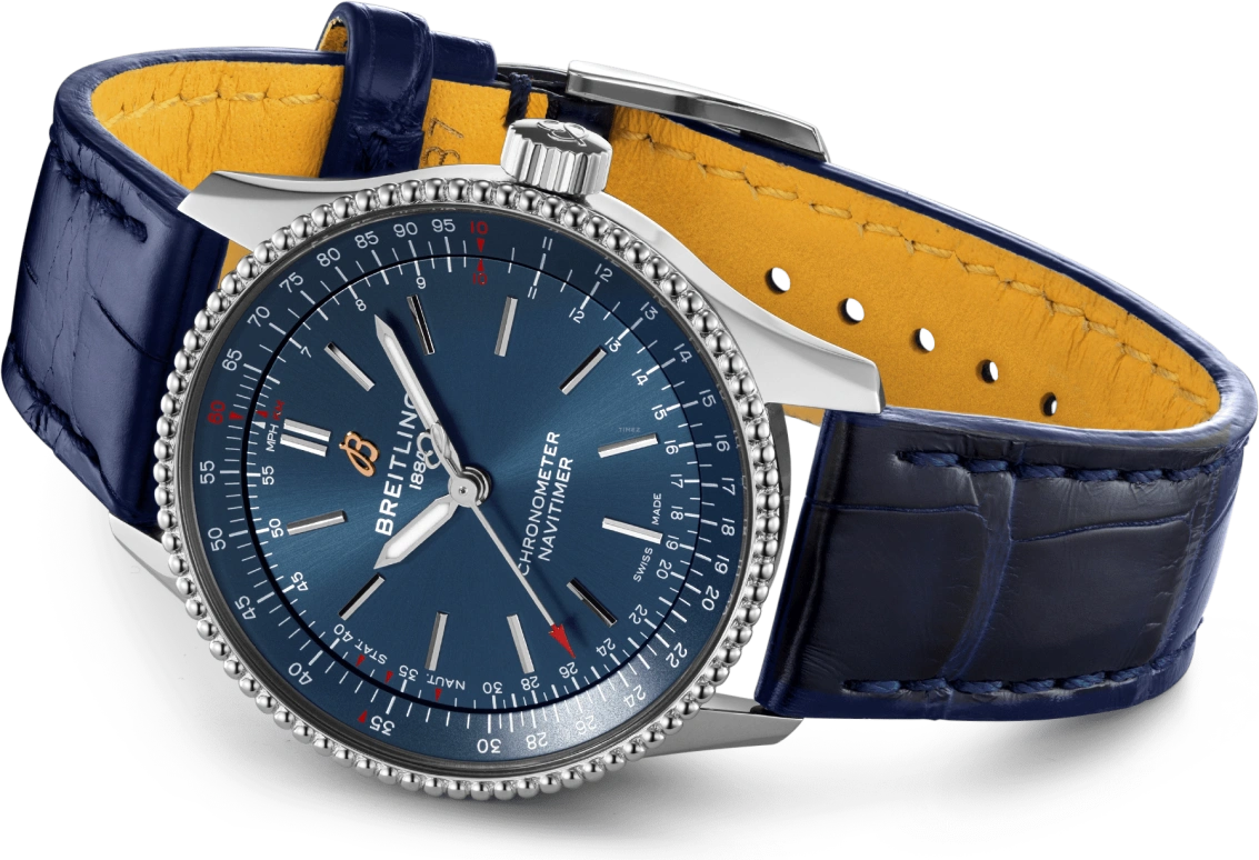 Breitling,Navitimer 35mm,35mm,Stainless Steel,Blue,Automatic,38hours,In-house Caliber,A17395161C1P1