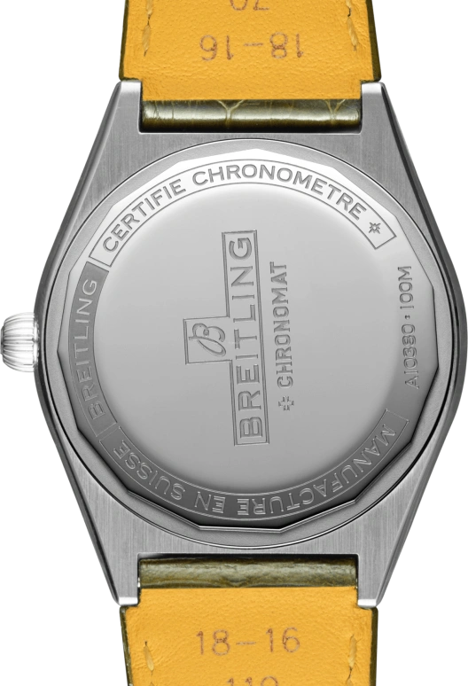 Breitling,Chronomat 36mm,36mm,Stainless Steel,Green,Automatic,Chronograph,Day,A10380611L1P1