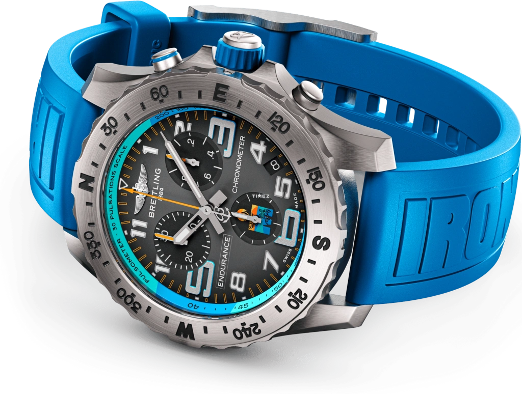 Breitling,Endurance Pro 44mm,44mm,Titanium,Black,Grey,Quartz,Chronograph,Day,E823105A1M1S1