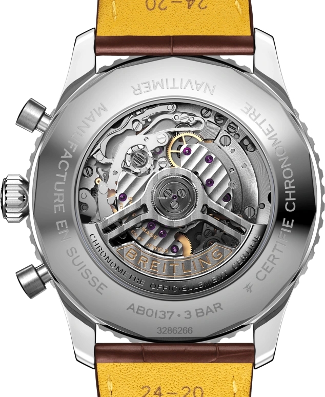 Breitling,Navitimer 46mm,46mm,Stainless Steel,Blue,Silver,Automatic,Chronograph,Day,AB0137211C1P1
