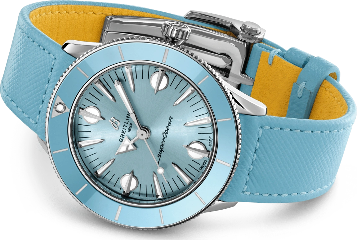 Breitling,Superocean Heritage 38mm,38mm,Stainless Steel,Blue,Automatic,42hours,In-house Caliber,A10340161C1X1