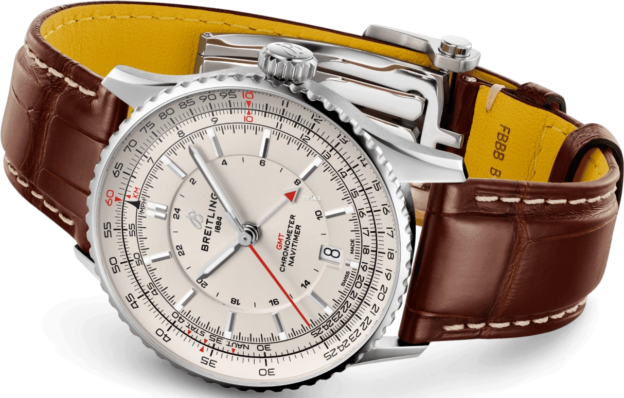Breitling,Navitimer 41mm,41mm,Stainless Steel,Silver,Automatic,Day,Dule Time,A32310211G1P1