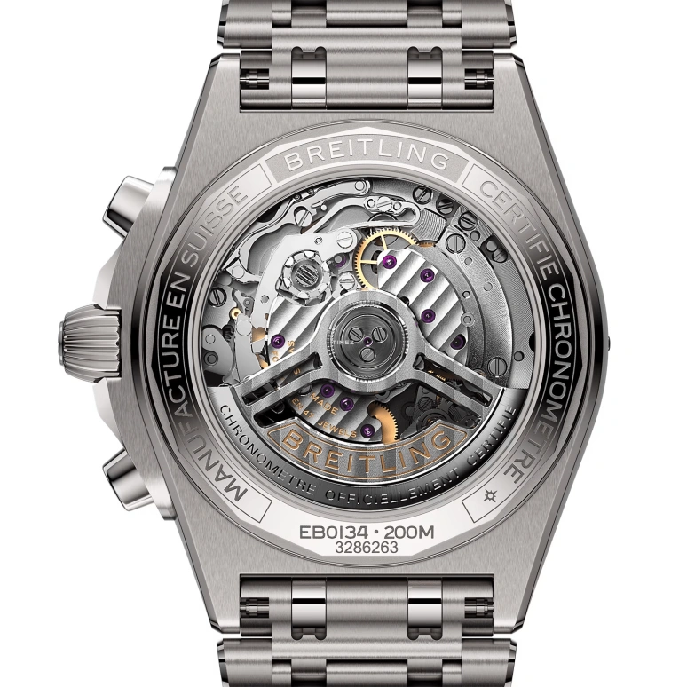 Breitling,Chronomat 42mm,42mm,Titanium,Grey,Automatic,Chronograph,Day,EB0134101M1E1