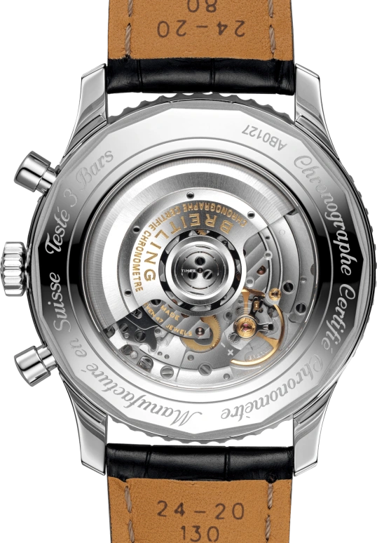 Breitling,Navitimer 46mm,46mm,Stainless Steel,Black,White,Automatic,Chronograph,Day,AB0127211B1P1