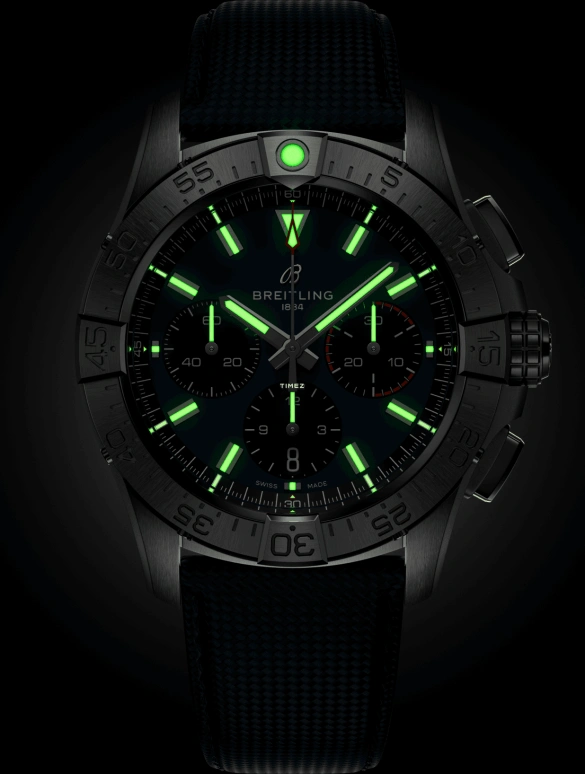 Breitling,Avenger 42mm,42mm,Stainless Steel,Blue,Automatic,Chronograph,Day,AB0146101C1X1