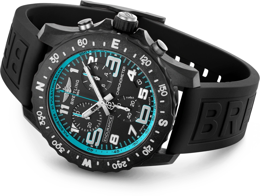 Breitling,Endurance Pro 44mm,44mm,Titaplast,Black,Quartz,Chronograph,Day,X823108B1B1S1