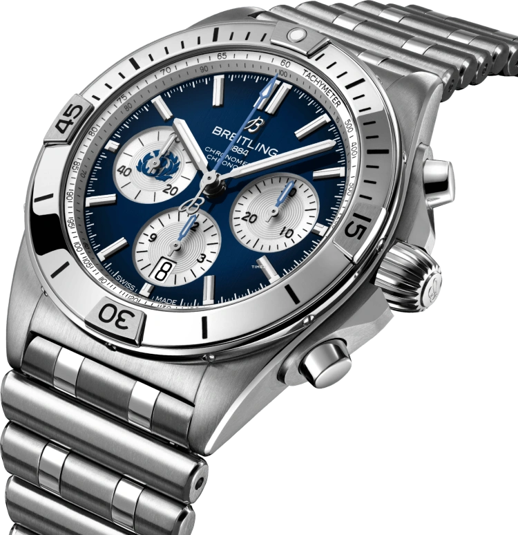 Breitling,Superocean 42mm,42mm,Stainless Steel,Blue,Automatic,Chronograph,Day,AB0134A51C1A1