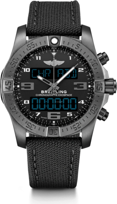 Breitling,Exospace 46mm,46mm,Titanium,Black,Quartz,Countdown,Chronograph,Perpetual Calendar,Month,In-house Caliber,Sapphire,Crystal Glass,VB5510H11B1W1