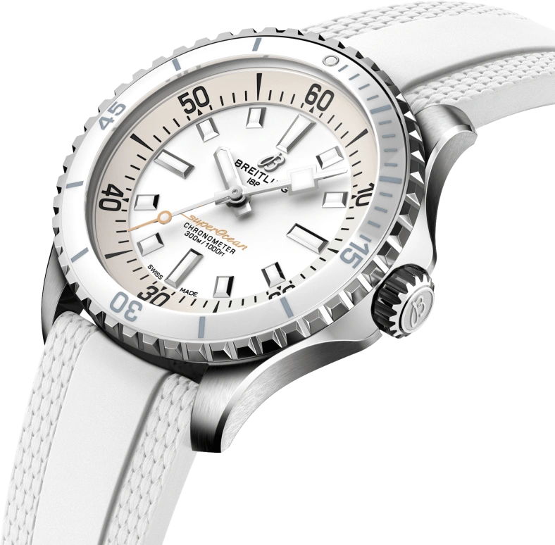 Breitling,Superocean 36mm,36mm,Stainless Steel,White,Automatic,40hours,In-house Caliber,A17377211A1S1