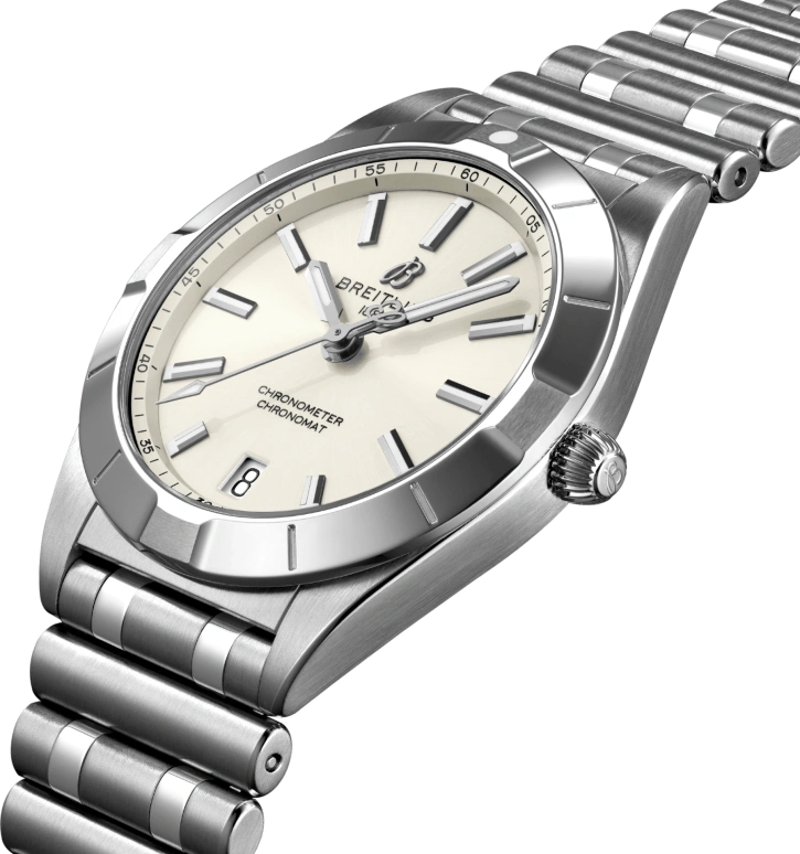 Breitling,Chronomat 32mm,32mm,Stainless Steel,White,Quartz,Day,26280hours,A77310101A2A1