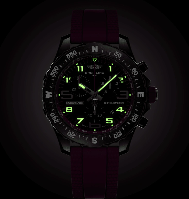 Breitling,Endurance Pro 38mm,38mm,Titaplast,Black,Quartz,Chronograph,Day,X83310F61B1S1