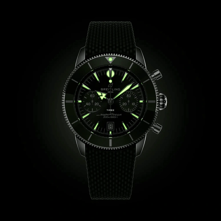 Breitling,Superocean Heritage 42mm,42mm,Stainless Steel,Ceramic,Green,Automatic,Chronograph,Day,AB0156361L1S1