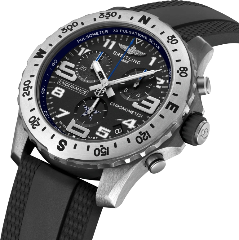 Breitling,Endurance Pro 44mm,44mm,Titanium,Black,Quartz,Chronograph,Day,E823106A1B5S1