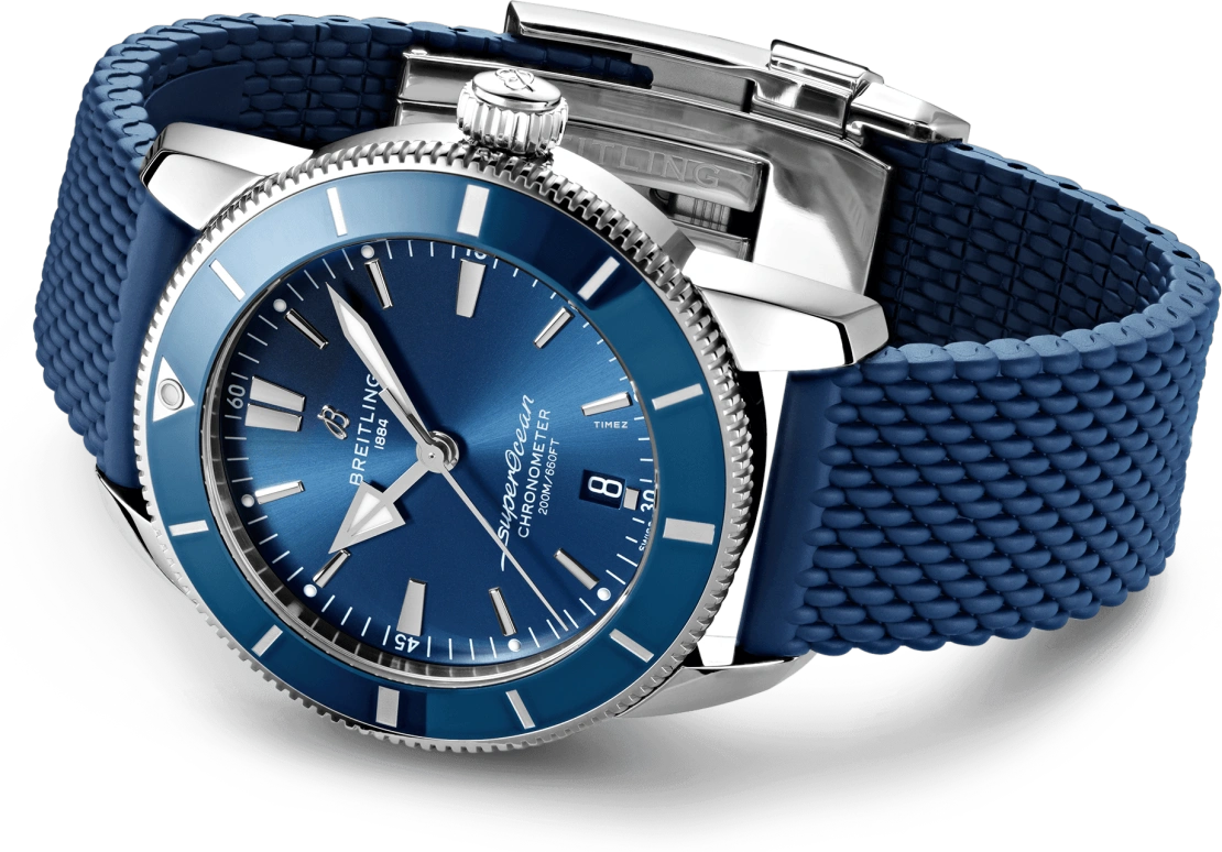 Breitling,Superocean Heritage 44mm,44mm,Stainless Steel,Blue,Automatic,Day,70hours,AB2030161C1S1