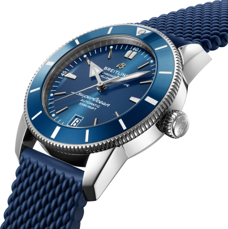 Breitling,Superocean Heritage 42mm,42mm,Stainless Steel,Blue,Automatic,Day,70hours,AB2010161C1S1