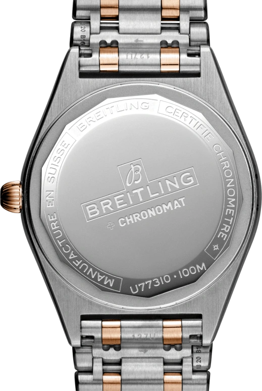 Breitling,Chronomat 32mm,32mm,Red Gold,Stainless Steel,White,Quartz,Day,26280hours,U77310101A1U1
