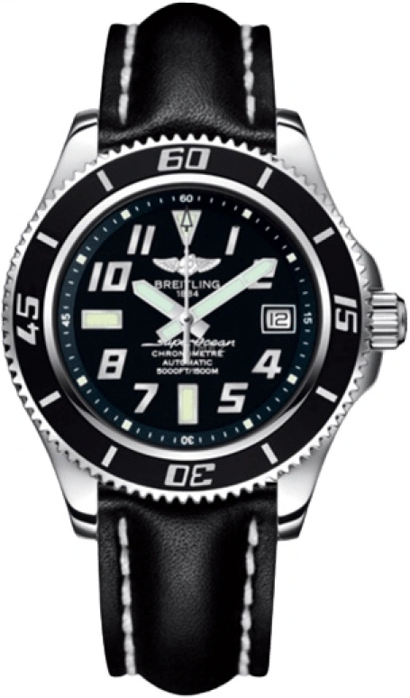 Breitling,Superocean 42mm,42mm,Stainless Steel,Black,Automatic,Day,40hours,A1736402,A1736402/BA28/428X