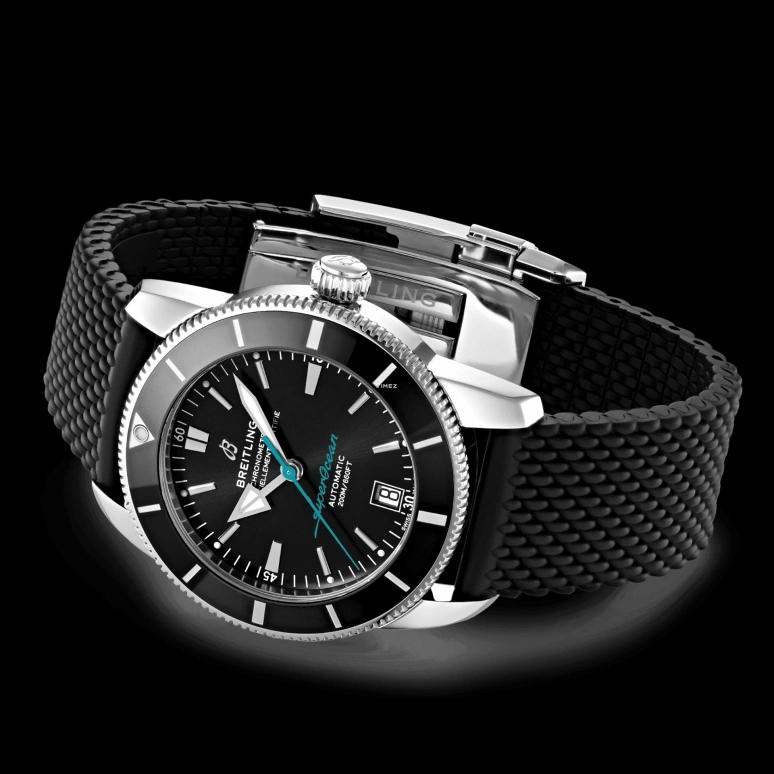 Breitling,Superocean Heritage 42mm,42mm,Stainless Steel,Black,Automatic,Day,Sapphire,Crystal Glass,AB2010A11B1S1