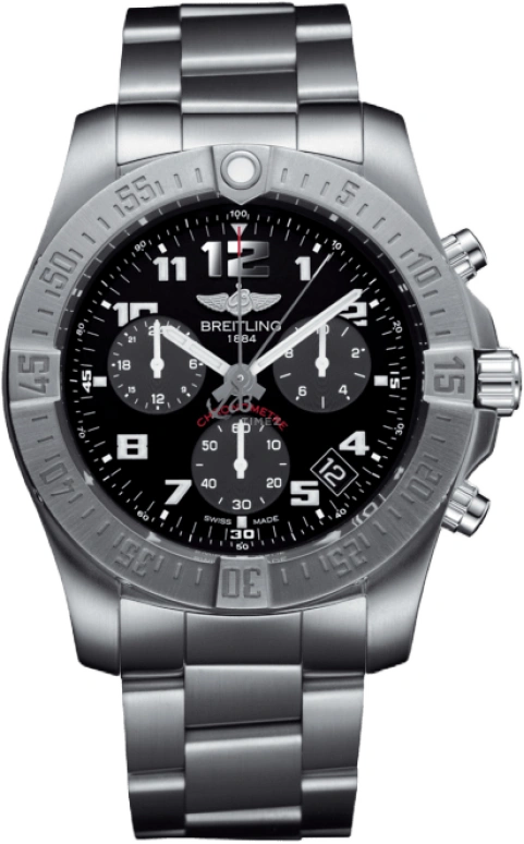 Breitling,Chronospace 43mm,43mm,Titanium,Black,Quartz,Chronograph,Day,Foudroyante Seconds,Flyback,In-house Caliber,Sapphire,EB601010,EB601010/BF49/152E